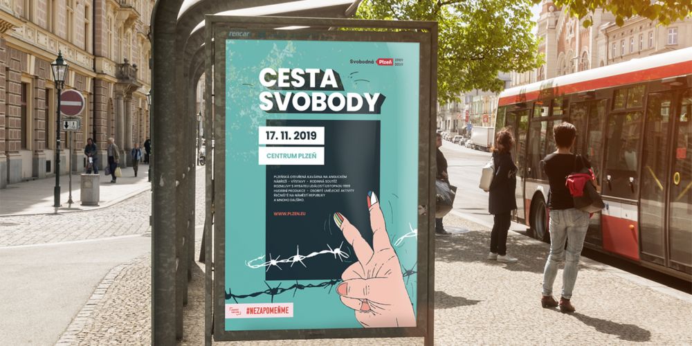The visual style for “Cesta svobody”