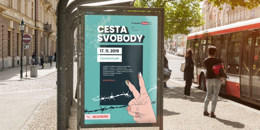 The visual style for “Cesta svobody”