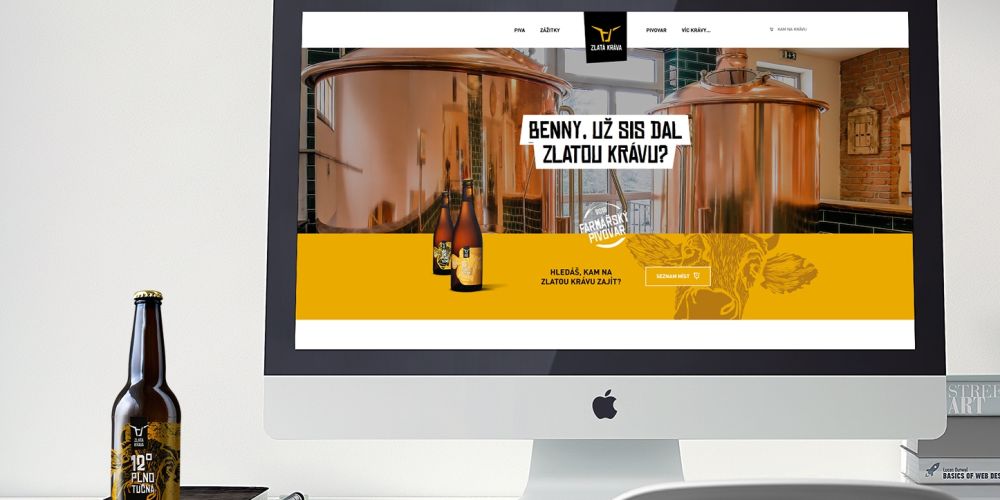 The Zlatá kráva website