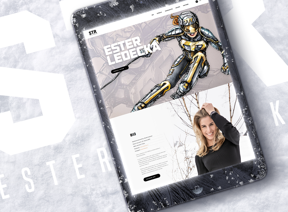 Olympijská vítězka Ester Ledecká má nový web