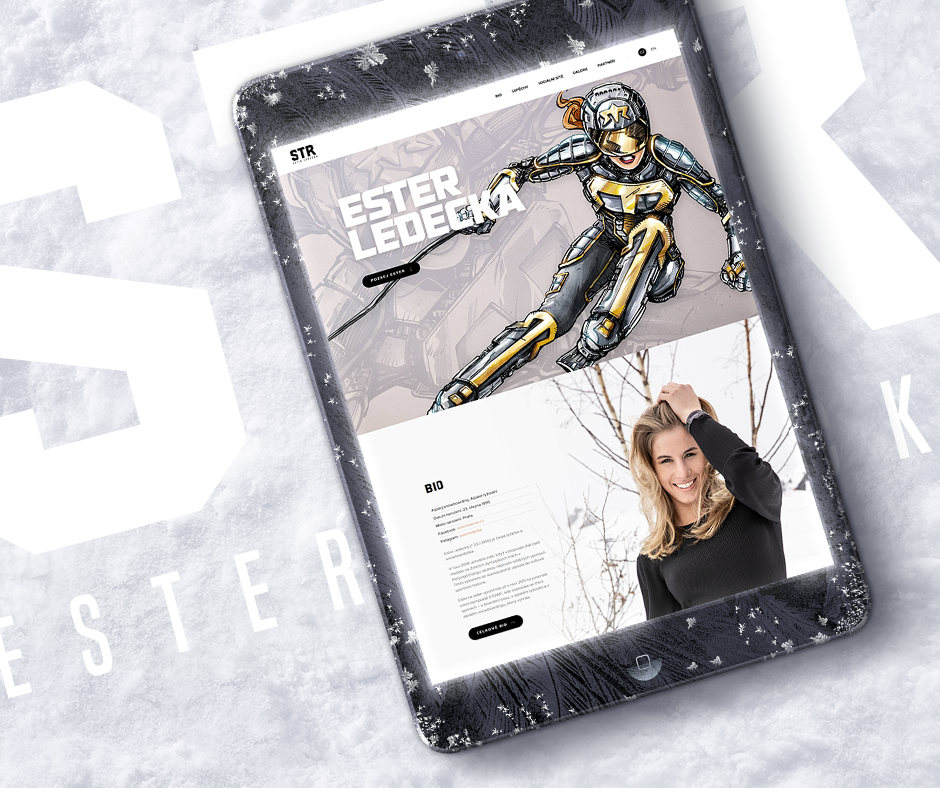 Olympijská vítězka Ester Ledecká má nový web