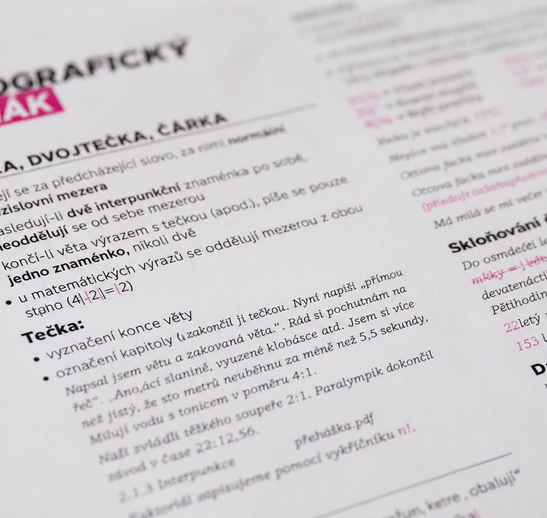Tahák typografie pro každého. A povinně!