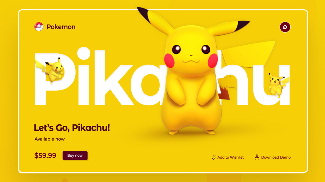 webdesign-3D-pikachu